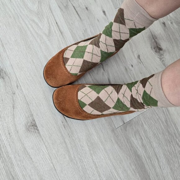 Merrell | tan brown suede slip-on boho round toe ballet flats shoes | WMS 6.5 - Picture 1 of 12